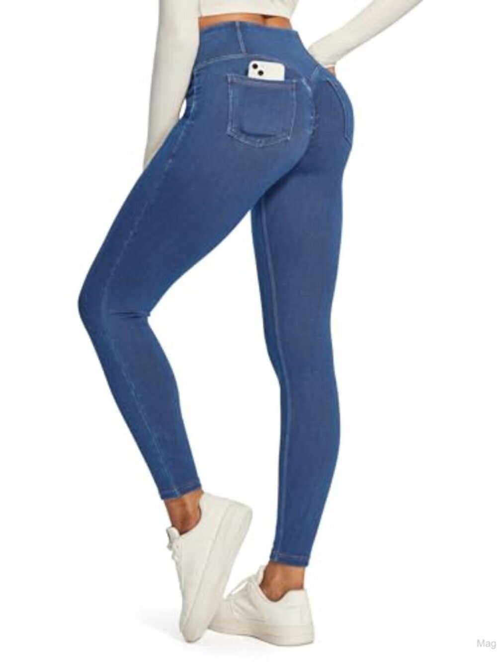 High Waisted Skinny Jeans with Tummy Control, Butt Lift, Pockets